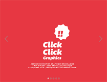 Tablet Screenshot of clickclickgraphics.com